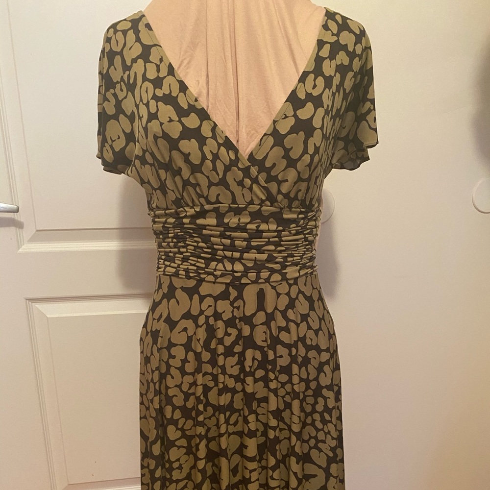 Deep V-neck dress
